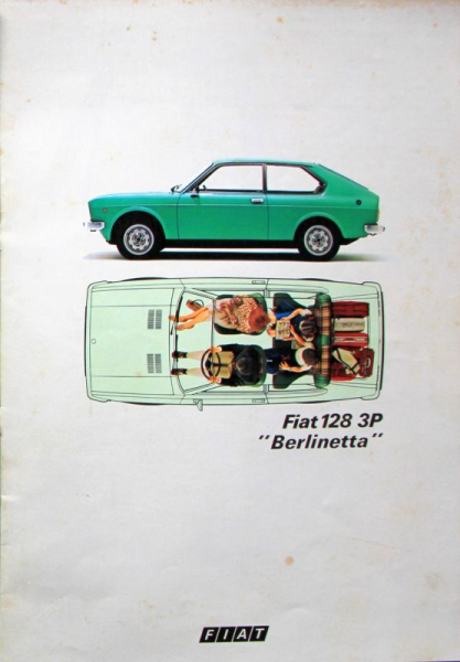 Fiat 128 3 P Berlinetta Modellprogramm 1977 Automobilprospekt (4649)